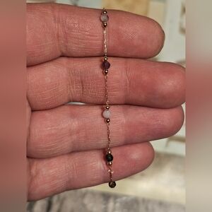 Stainless Steel Colorful Beaded Ball Bracelet